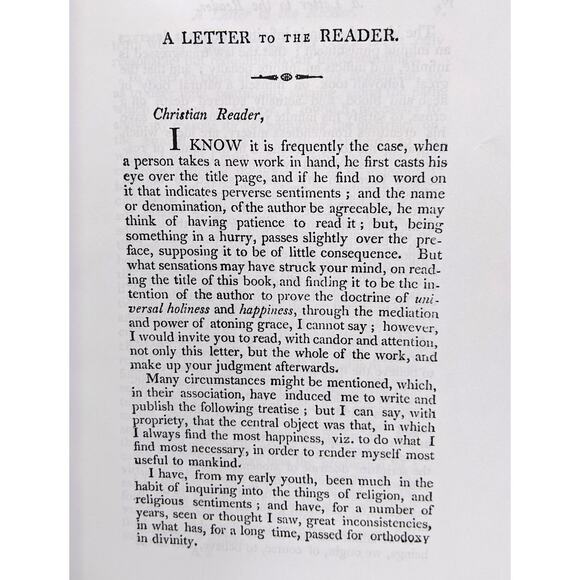 Treatise on Atonement - Hosea Ballou - Reprint from 1812 Original PB 236 Pages - Picture 3 of 5